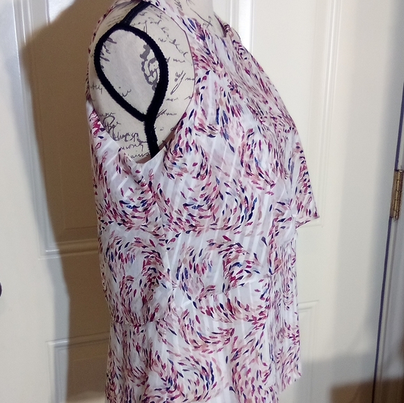 White House Black Market Top Women's Casual Size 4 Sleeveless Multicolor - Picture 4 of 7